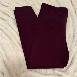 Reebok Deep Maroon Leggings